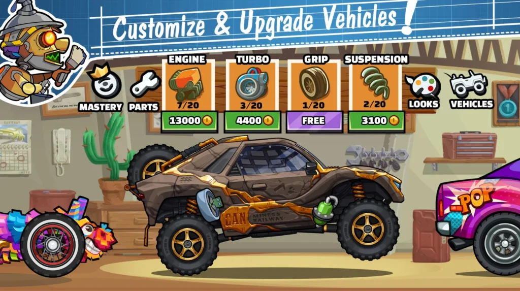 Hill Climb Racing 2 All Cars Unlocked
